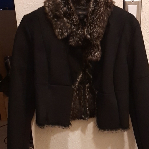 Express Suede Fur Jacket NWOT - Picture 5 of 10